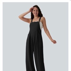 HALARA Black Wide-Leg Jumpsuit